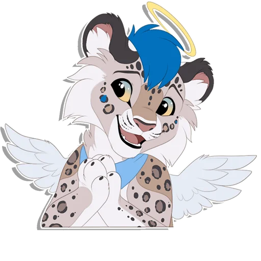 😇 Стикер «Tailz SnowMew» для Telegram