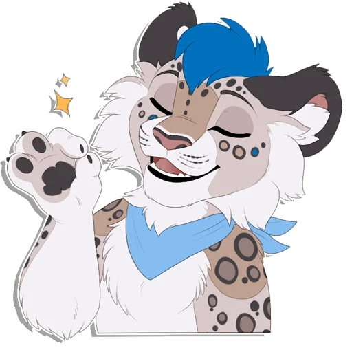 👍 Стикер «Tailz SnowMew» для Telegram