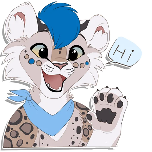 👋 Стикер «Tailz SnowMew» для Telegram