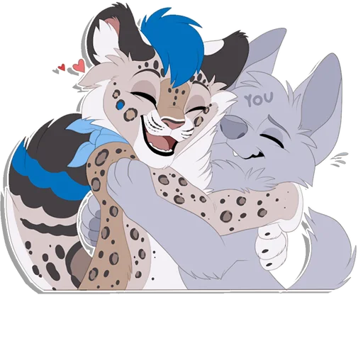 ❤️ Стикер «Tailz SnowMew» для Telegram