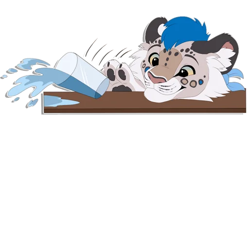 👀 Стикер «Tailz SnowMew» для Telegram
