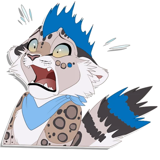 😱 Стикер «Tailz SnowMew» для Telegram