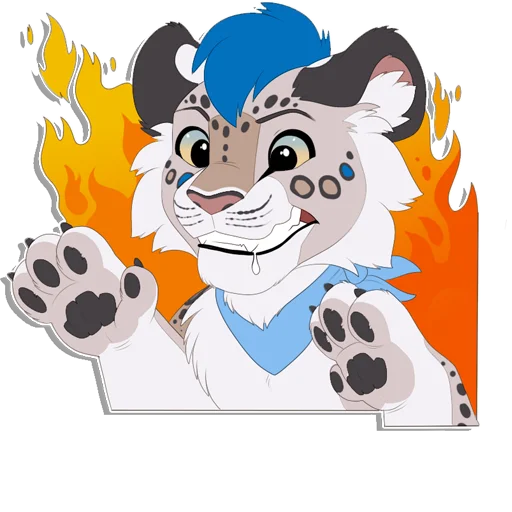 🔥 Стикер «Tailz SnowMew» для Telegram
