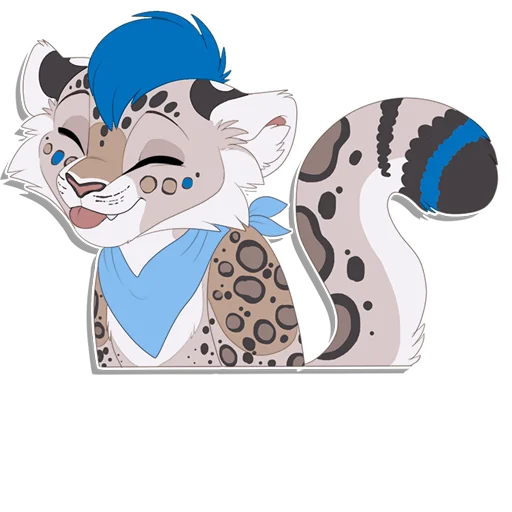 😝 Стикер «Tailz SnowMew» для Telegram