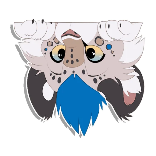 👀 Стикер «Tailz SnowMew» для Telegram