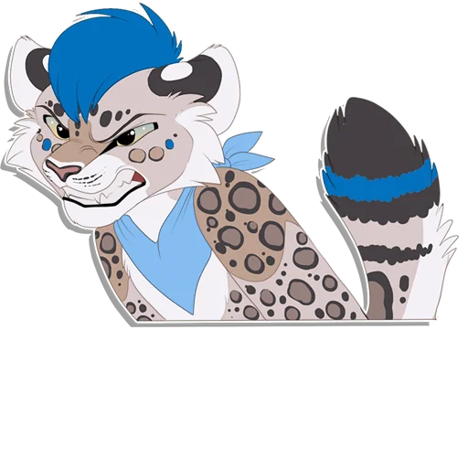😡 Стикер «Tailz SnowMew» для Telegram