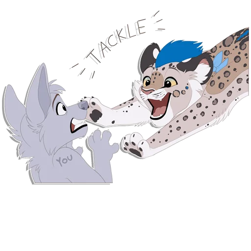 ❤️ Стикер «Tailz SnowMew» для Telegram