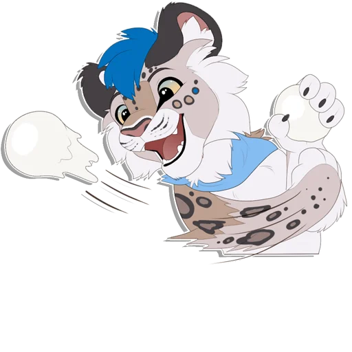 ❄️ Стикер «Tailz SnowMew» для Telegram