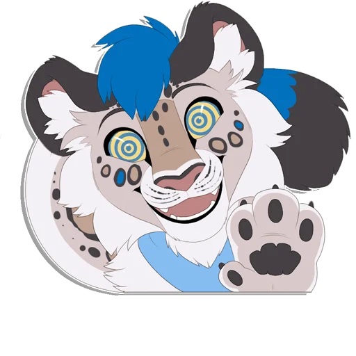 🤤 Стикер «Tailz SnowMew» для Telegram