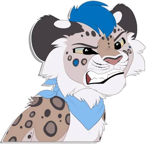 😡 Стикер «Tailz SnowMew» для Telegram