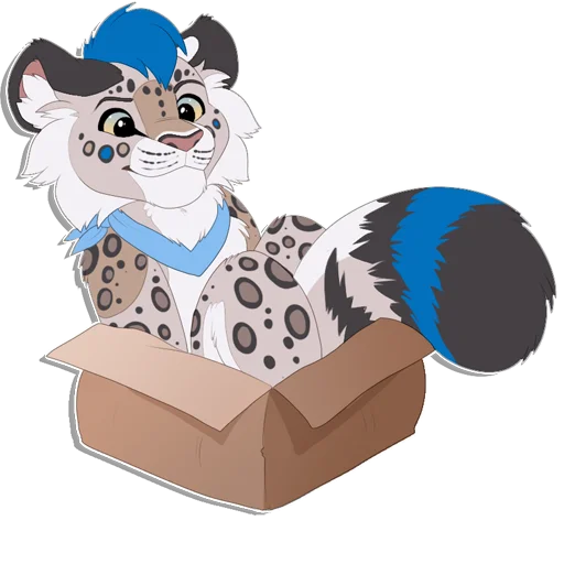 📦 Стикер «Tailz SnowMew» для Telegram