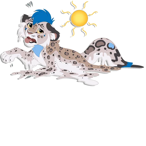 ☀️ Стикер «Tailz SnowMew» для Telegram
