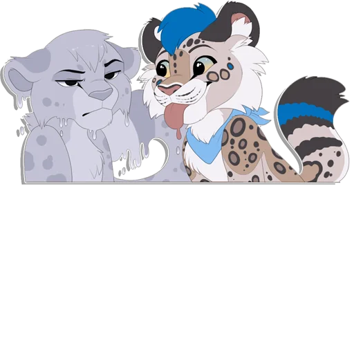 💦 Стикер «Tailz SnowMew» для Telegram