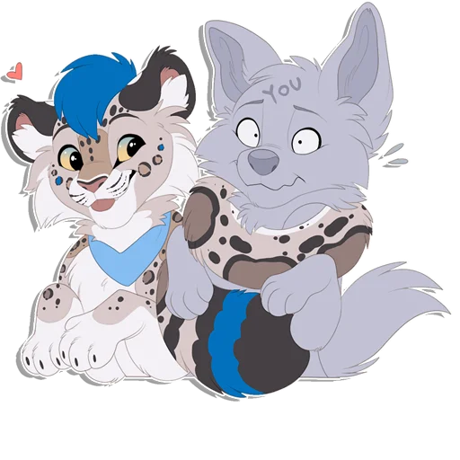 ❤️ Стикер «Tailz SnowMew» для Telegram