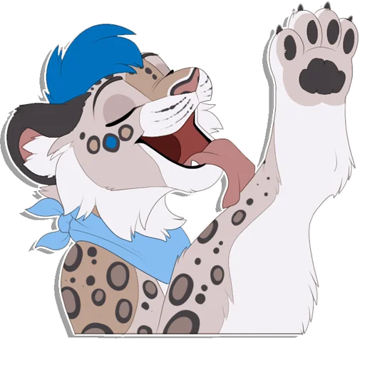 🐾 Стикер «Tailz SnowMew» для Telegram