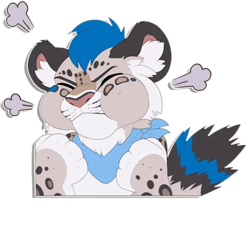 🤬 Стикер «Tailz SnowMew» для Telegram