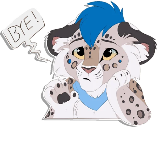 👋 Стикер «Tailz SnowMew» для Telegram