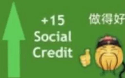 🇨🇳 Стикер «社会的credit卡片» для Telegram