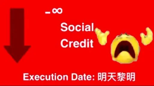 🇨🇳 Стикер «社会的credit卡片» для Telegram
