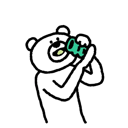 🤢 Стикер «Takadabear» для Telegram