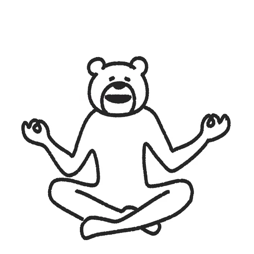 😐 Стикер «Takadabear» для Telegram