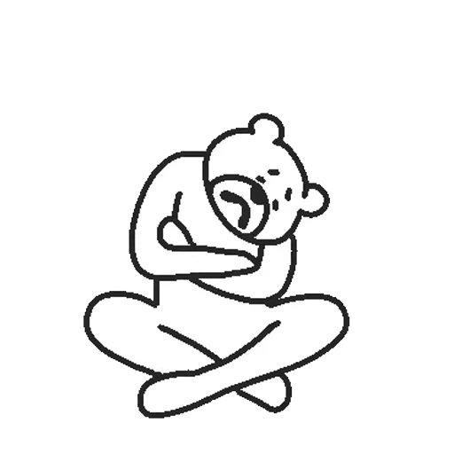 😔 Стикер «Takadabear» для Telegram