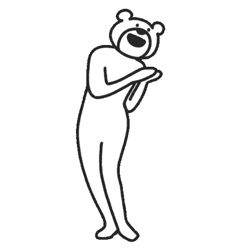 👏 Стикер «Takadabear» для Telegram