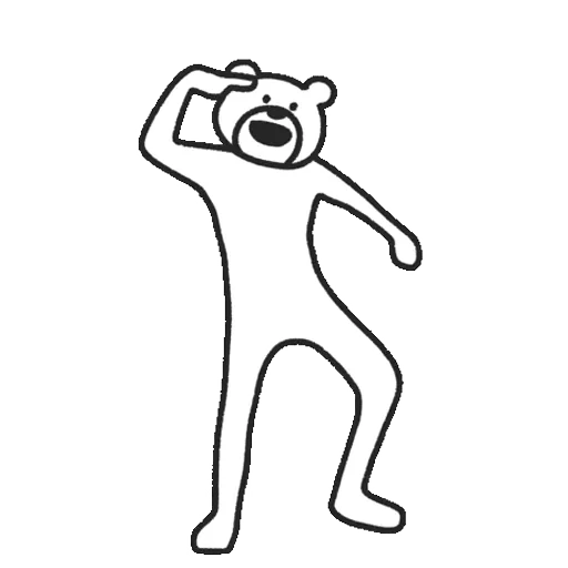 🤷‍♂️ Стикер «Takadabear» для Telegram