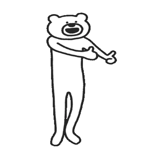 👍 Стикер «Takadabear» для Telegram