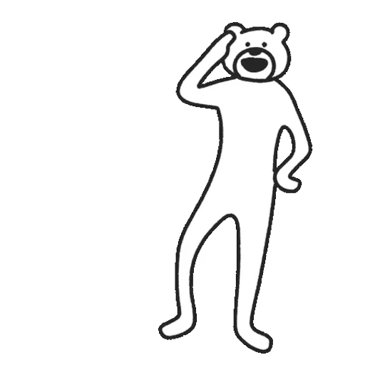 🫡 Стикер «Takadabear» для Telegram