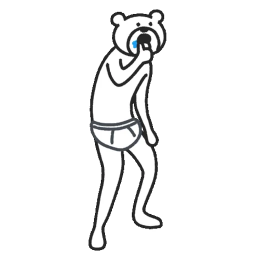 🪥 Стикер «Takadabear» для Telegram