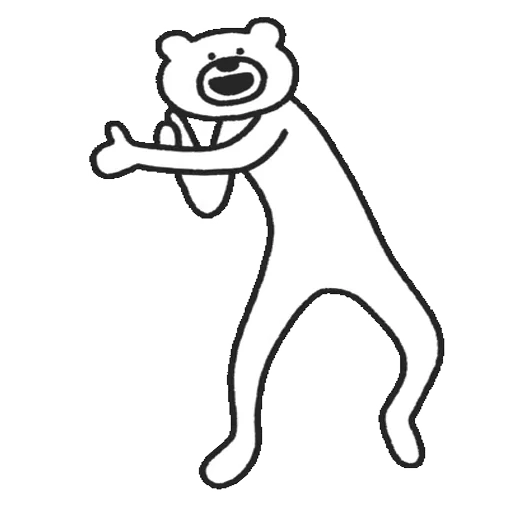 👍 Стикер «Takadabear» для Telegram