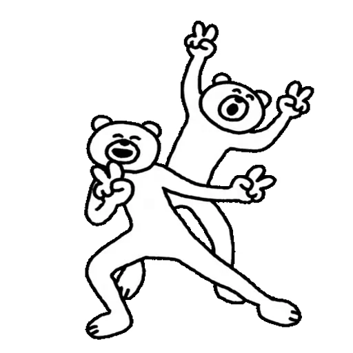 ✌ Стикер «Takadabear» для Telegram