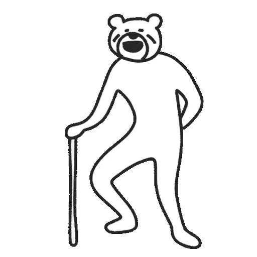 👴 Стикер «Takadabear» для Telegram
