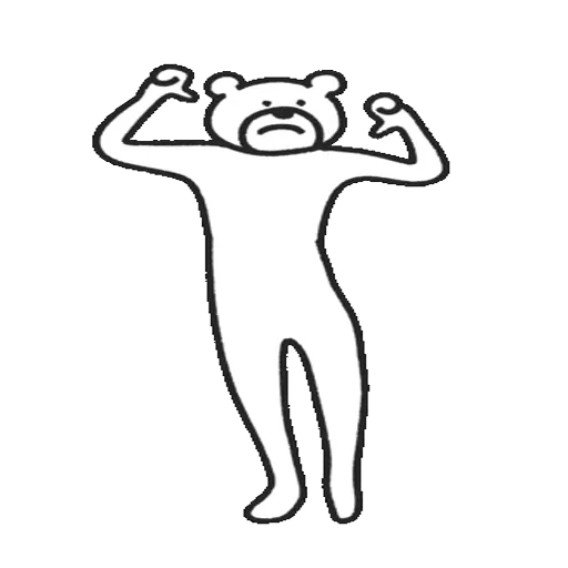 👎 Стикер «Takadabear» для Telegram