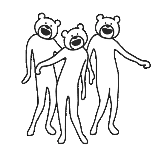 👯‍♀ Стикер «Takadabear» для Telegram