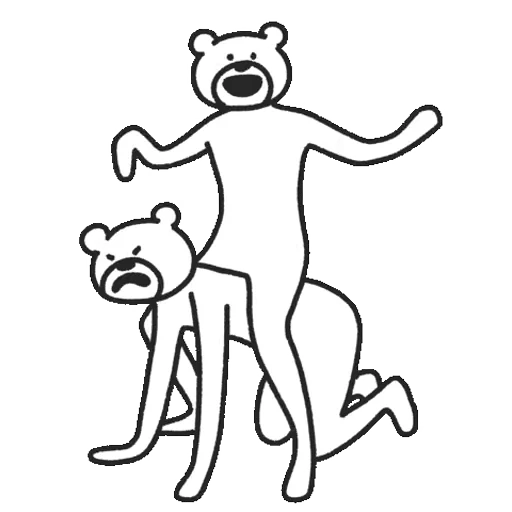 🐴 Стикер «Takadabear» для Telegram