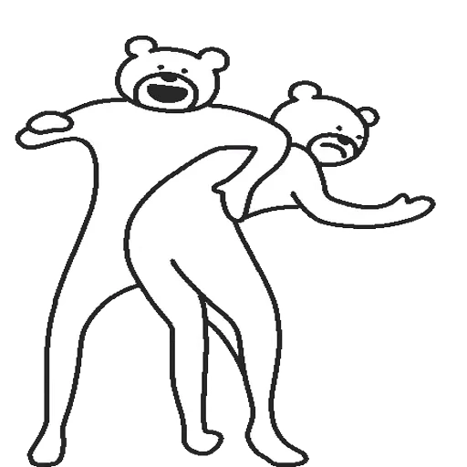 🤗 Стикер «Takadabear» для Telegram