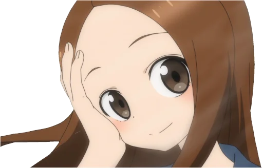 😏 Стикер «Let us all love Takagi» для Telegram
