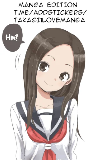 😍 Стикер «Let us all love Takagi» для Telegram