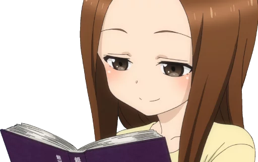 📙 Стикер «Let us all love Takagi» для Telegram
