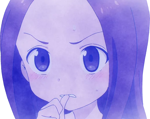 😠 Стикер «Let us all love Takagi» для Telegram