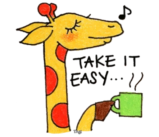 🤨 Стикер «Take it easy» для Telegram
