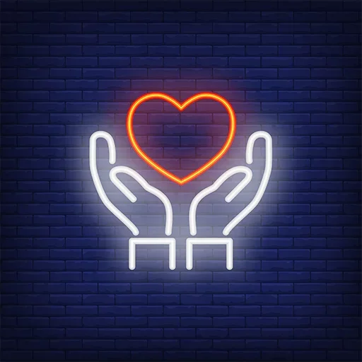 🤑 Стикер «Возьми Моё сердце» для Telegram