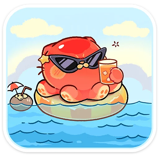 ☺️ Стикер «Такопи» для Telegram