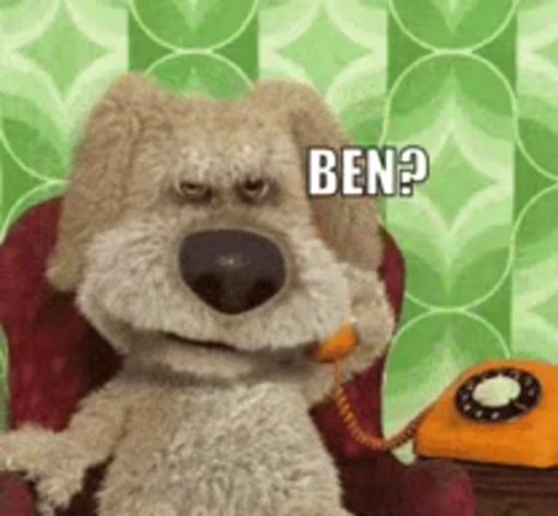 Стикерпак Talking Ben The Dog для Telegram