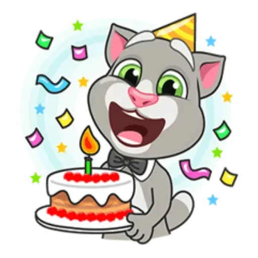 🎂 Стикер «Talking Tom» для Telegram