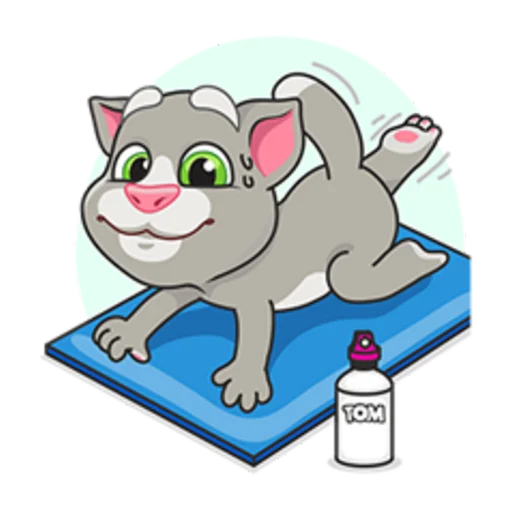 🏋️‍♂️ Стикер «Talking Tom» для Telegram