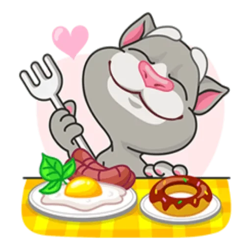 🍽 Стикер «Talking Tom» для Telegram