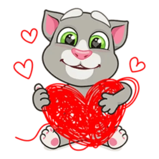 Стикерпак Talking Tom для Telegram — скачать
